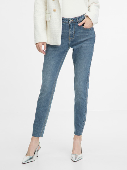 Orsay Modré dámske skinny fit džínsy ORSAY