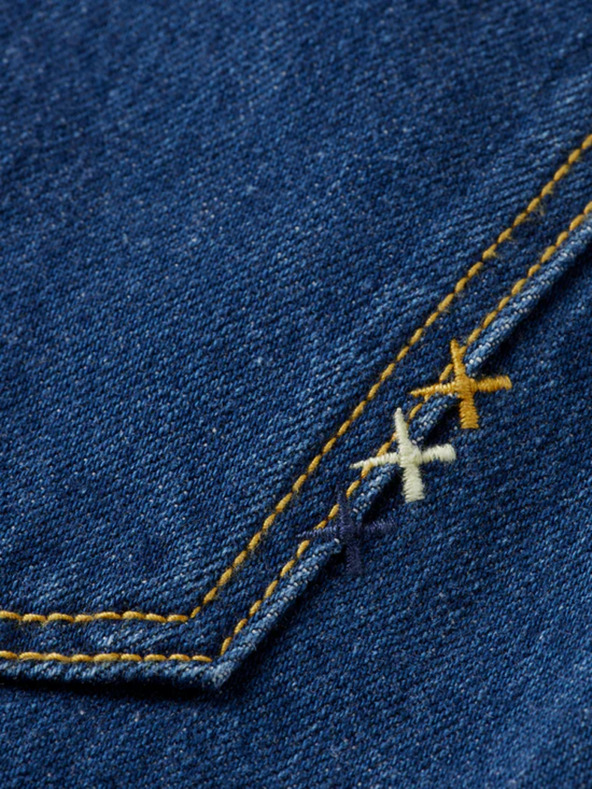 Scotch & Soda Modré dámske džínsy s výstrihom Scotch & Soda