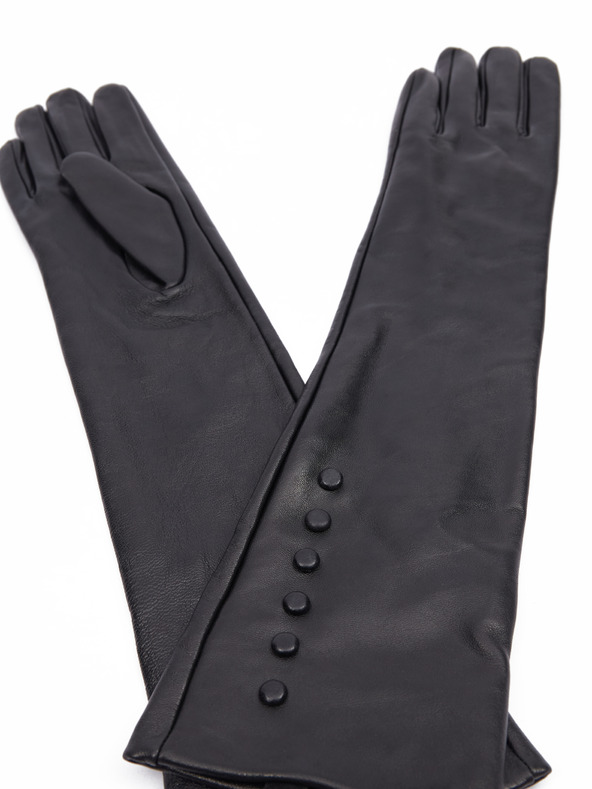 Orsay Čierne dámske dlhé rukavice ORSAY