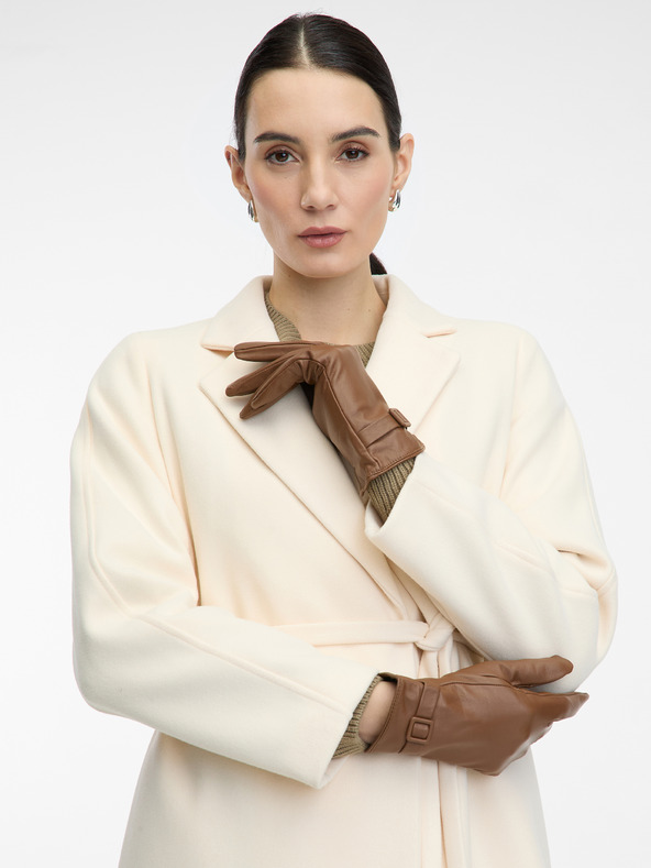 Orsay Hnedé dámske rukavice ORSAY