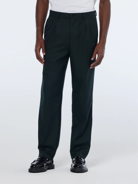 Scotch & Soda Tmavozelené pánske chino nohavice Scotch & Soda