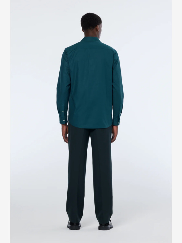 Scotch & Soda Tmavozelené pánske chino nohavice Scotch & Soda