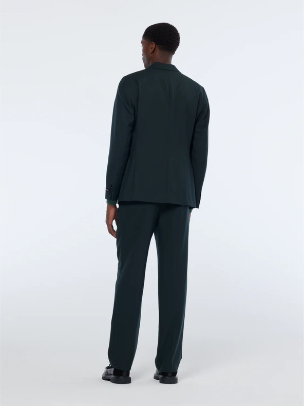 Scotch & Soda Pánske tmavozelené vlnené sako Scotch & Soda