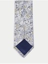 Marks & Spencer Kvetinová kravata zo 100 % hodvábu Marks & Spencer modrá