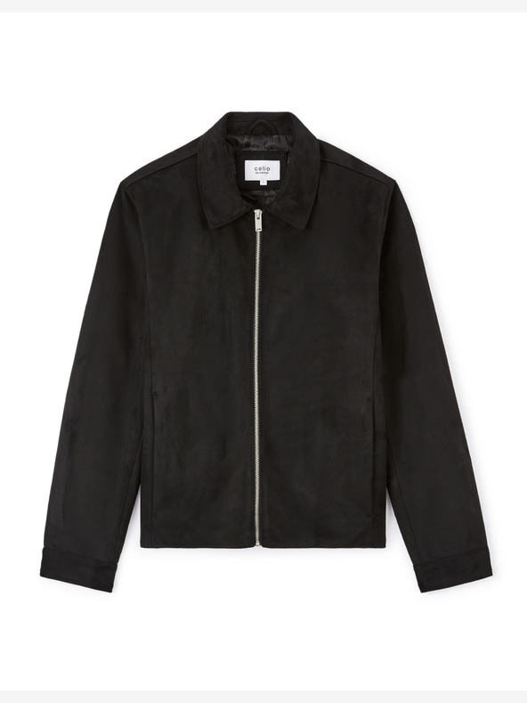 Celio Čierna pánska semišová bunda Celio Lufaster