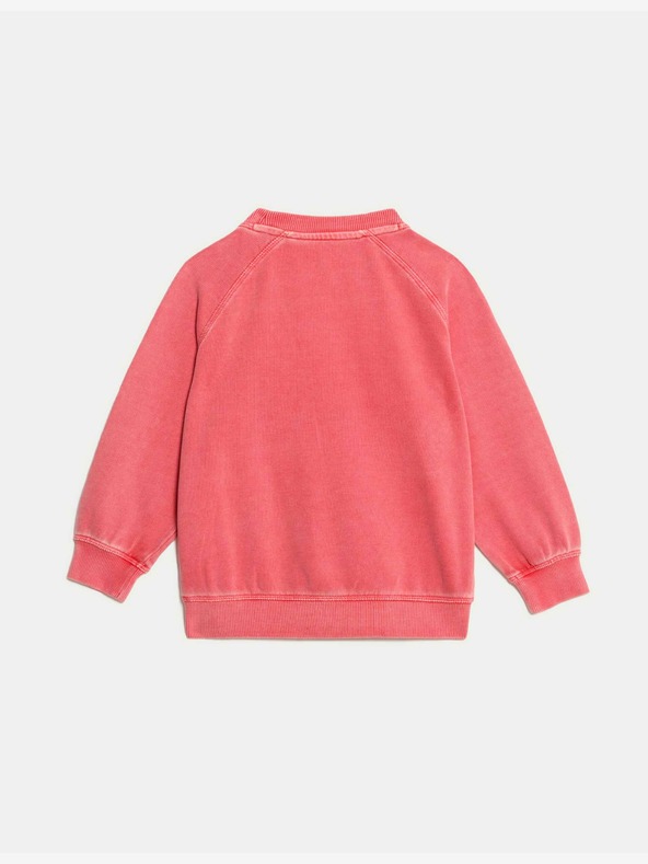 Marks & Spencer Mikina z čistej bavlny s nápisom "32" (2-8 rokov) Marks & Spencer červená