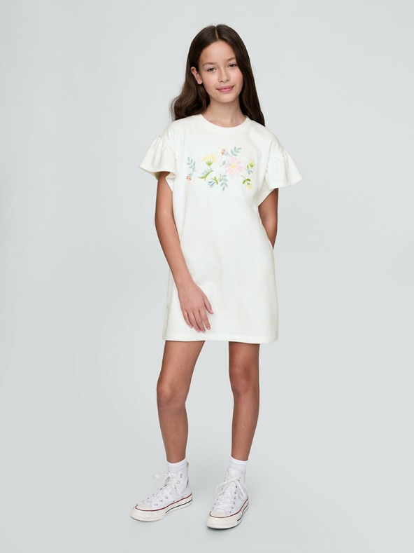 GAP Detské oversize mikinové šaty GAP
