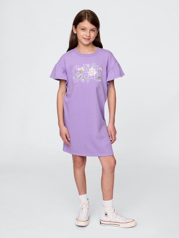 GAP Detské oversize mikinové šaty GAP