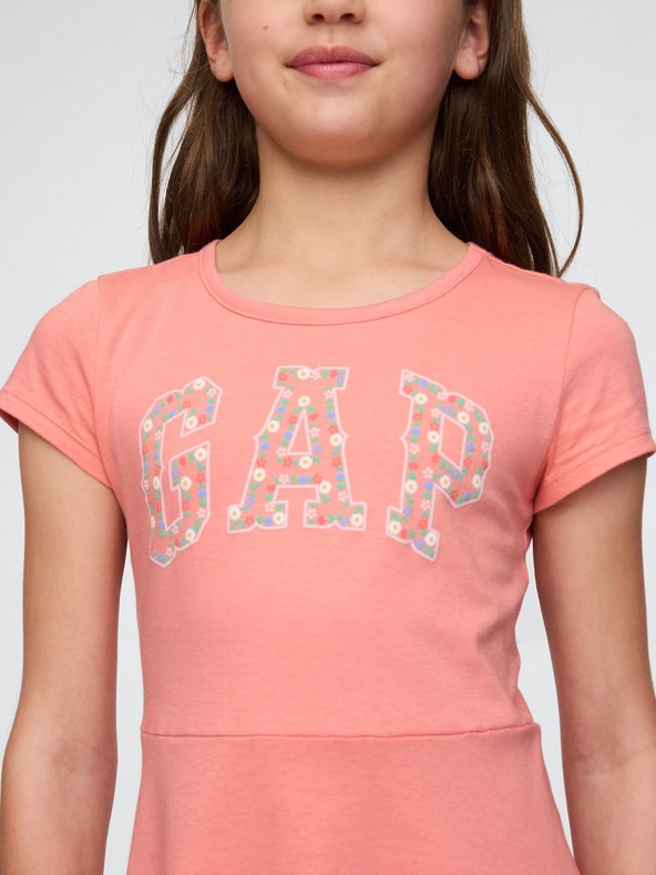 GAP Detské šaty s logom GAP