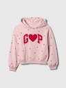 GAP Detská mikina s logom a fleece GAP