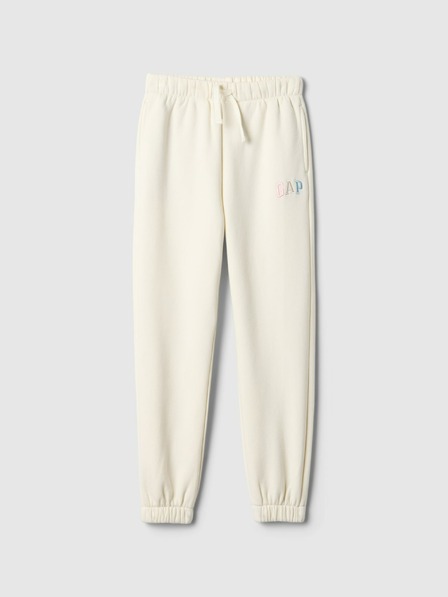 GAP Detské tepláky fleece logo army GAP