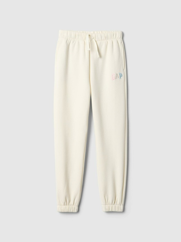 GAP Detské tepláky fleece logo army GAP