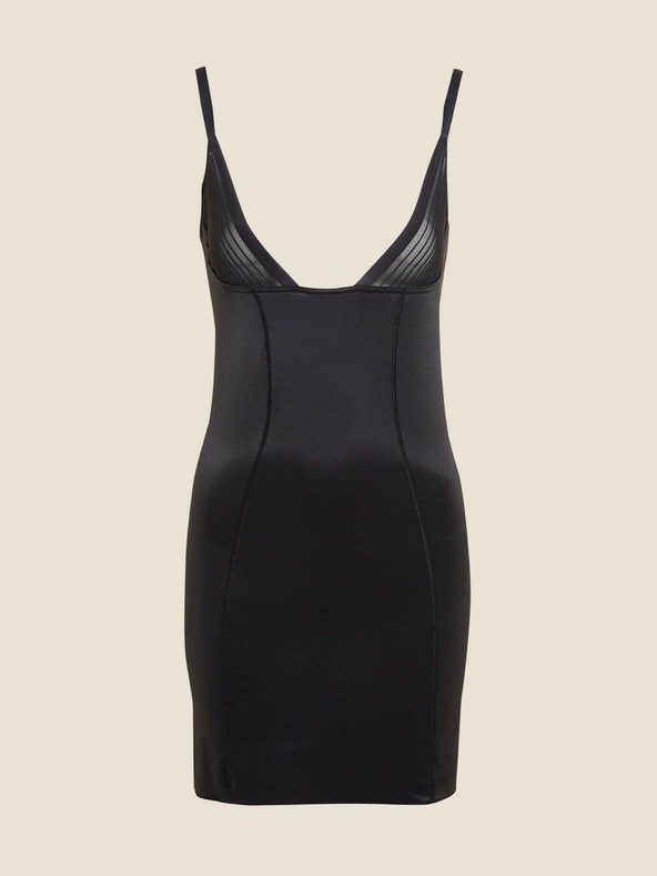 Marks & Spencer Spevňujúci a tvarujúci priesvitný overal bez všitej podprsenky Marks & Spencer čierny