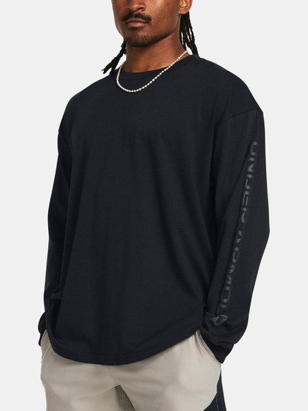 Under Armour Pánske tričko Under Armour UA HW TONAL WORDMARK LS-BLK