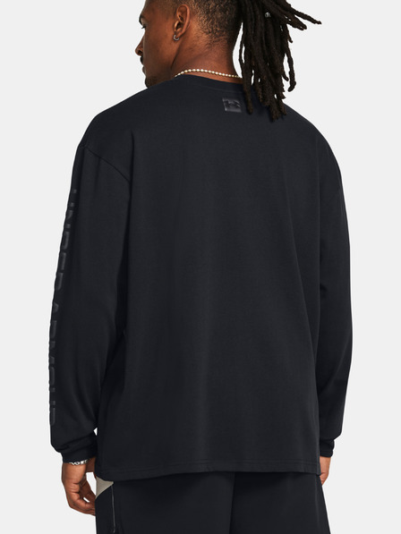 Under Armour Pánske tričko Under Armour UA HW TONAL WORDMARK LS-BLK