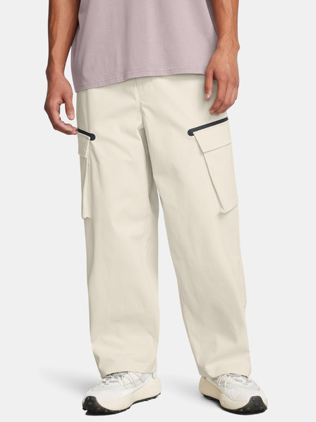 Under Armour Pánske športové nohavice Under Armour UA Unstoppable Utility Cargo-WHT