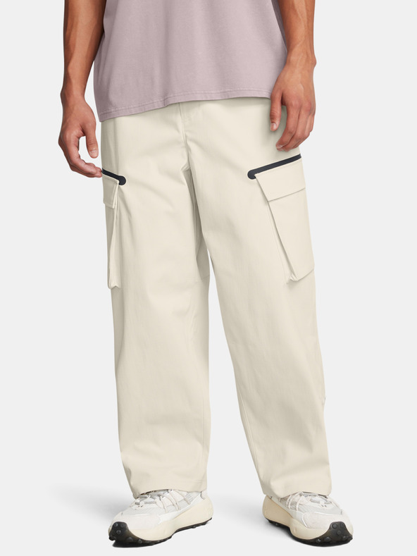Under Armour Pánske športové nohavice Under Armour UA Unstoppable Utility Cargo-WHT