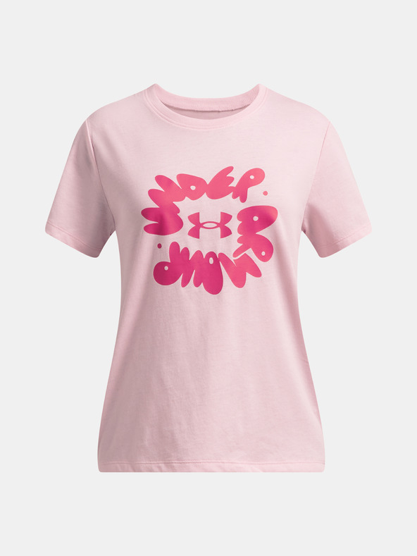 Under Armour Dievčenské tričko Under Armour UA Bubble Wordmark SS