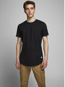 Jack & Jones Čierne pánske základné tričko Jack & Jones