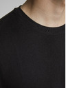 Jack & Jones Čierne pánske základné tričko Jack & Jones