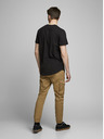 Jack & Jones Čierne pánske základné tričko Jack & Jones