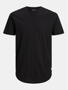 Jack & Jones Čierne pánske základné tričko Jack & Jones