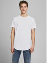Jack & Jones Biele pánske základné tričko Jack & Jones