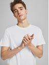 Jack & Jones Biele pánske základné tričko Jack & Jones