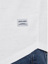 Jack & Jones Biele pánske základné tričko Jack & Jones