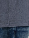 Jack & Jones Modré pánske základné tričko Jack & Jones