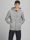 Jack & Jones Svetlošedá základná mikina Jack & Jones