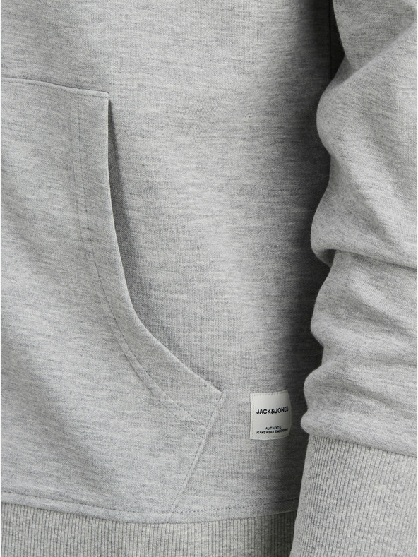Jack & Jones Svetlošedá základná mikina Jack & Jones