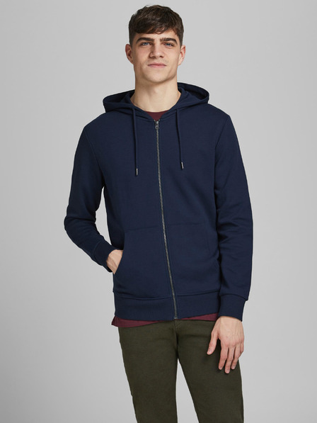 Jack & Jones Tmavomodrá základná mikina Jack & Jones