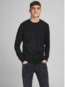 Jack & Jones Čierna základná mikina Jack & Jones