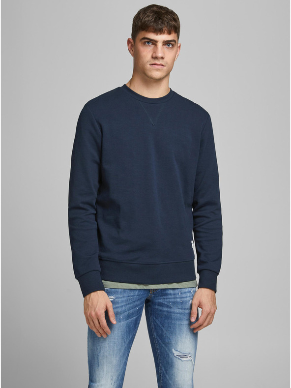 Jack & Jones Tmavomodrá základná mikina Jack & Jones