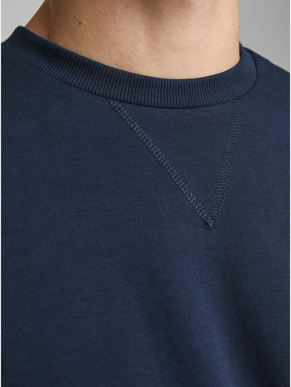 Jack & Jones Tmavomodrá základná mikina Jack & Jones