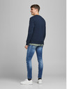 Jack & Jones Tmavomodrá základná mikina Jack & Jones