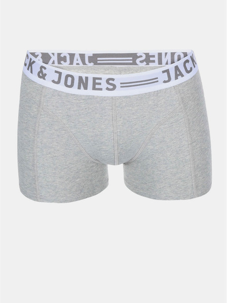 Jack & Jones Súprava troch pánskych boxeriek Jack & Jones Sense v bielej, čiernej a sivej farbe