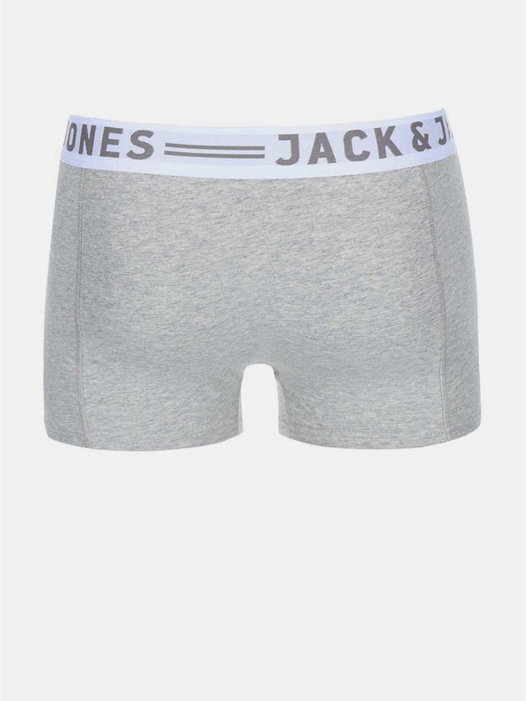 Jack & Jones Súprava troch pánskych boxeriek Jack & Jones Sense v bielej, čiernej a sivej farbe