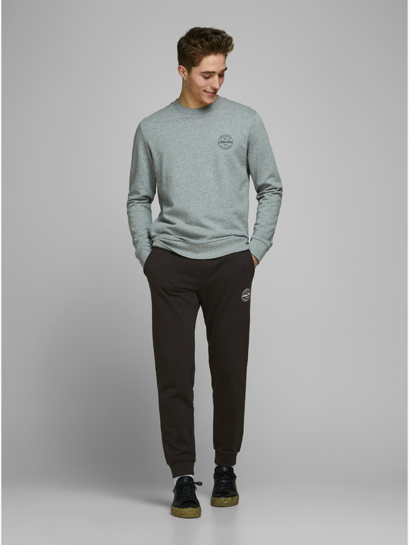 Jack & Jones Čierne tepláky Jack & Jones Gordon