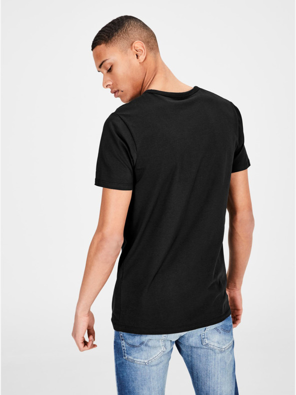 Jack & Jones Čierne základné tričko Jack & Jones Basic