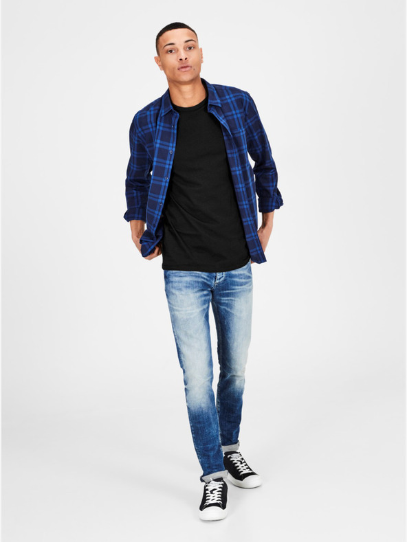 Jack & Jones Čierne základné tričko Jack & Jones Basic