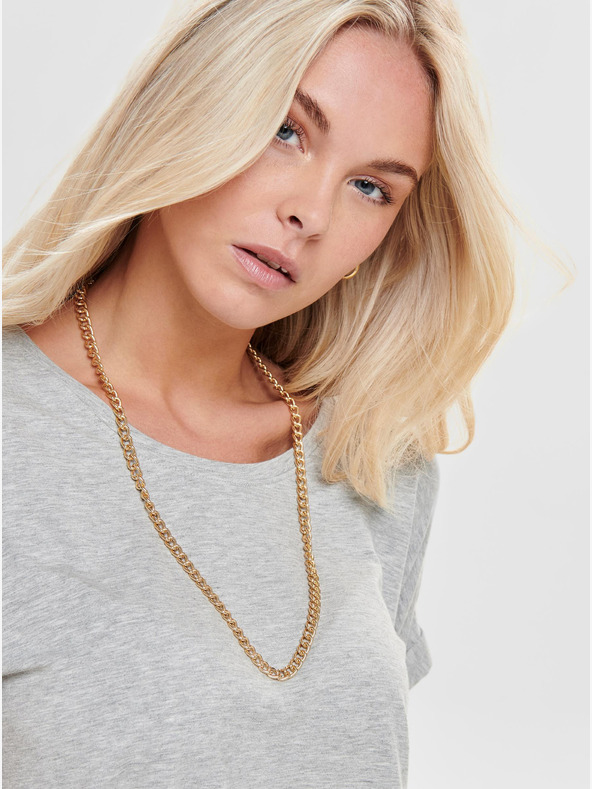 ONLY Svetlošedé tričko nadrozmernej veľkosti ONLY Moster