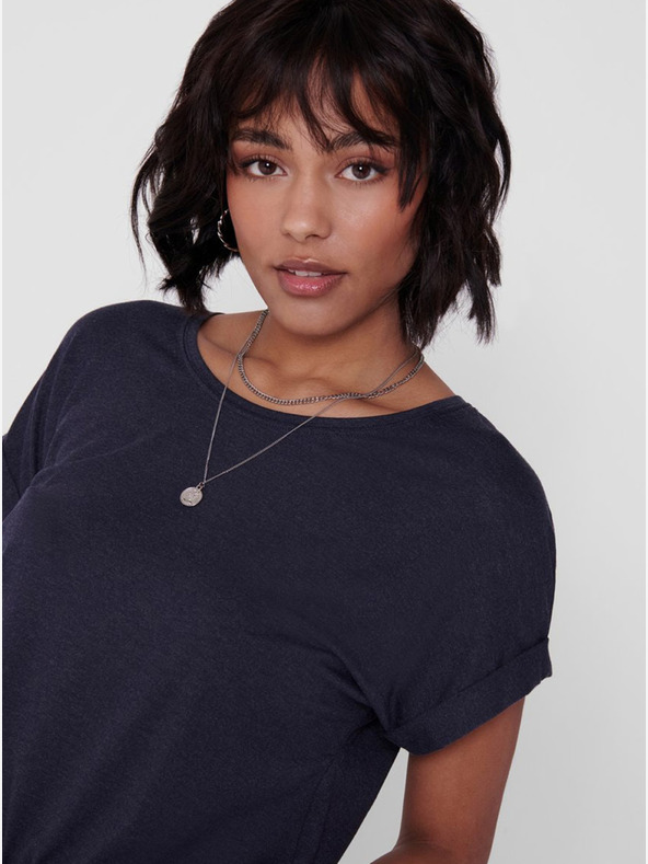 ONLY Modré voľné tričko ONLY Moster