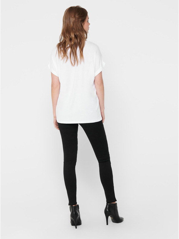 ONLY Biele základné tričko ONLY Moster