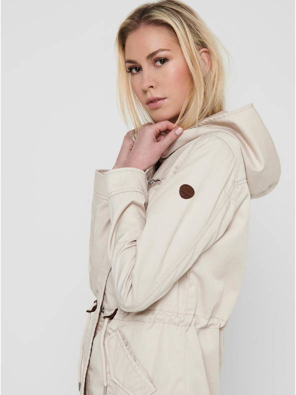 ONLY Krémová parka ONLY Lorca