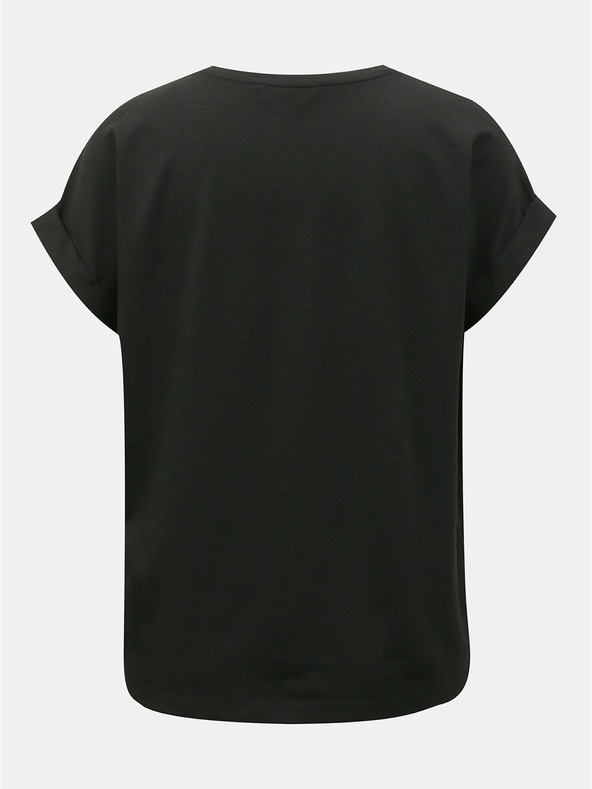 ONLY Čierne voľné základné tričko ONLY Moster