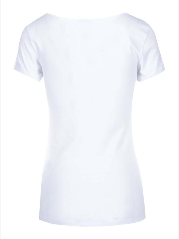 Vero Moda Biele základné tričko s okrúhlym výstrihom VERO MODA Maxi My
