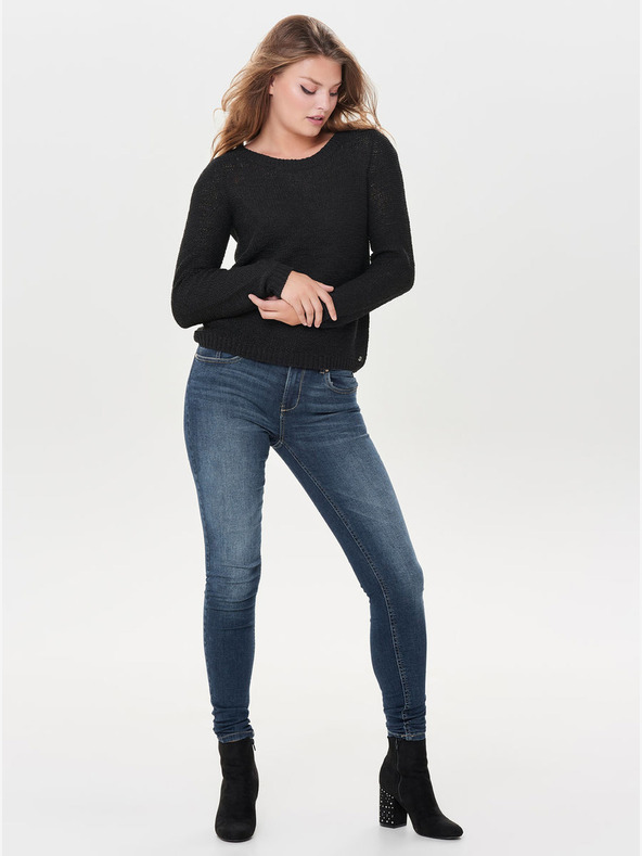 ONLY Čierny sveter ONLY Geena