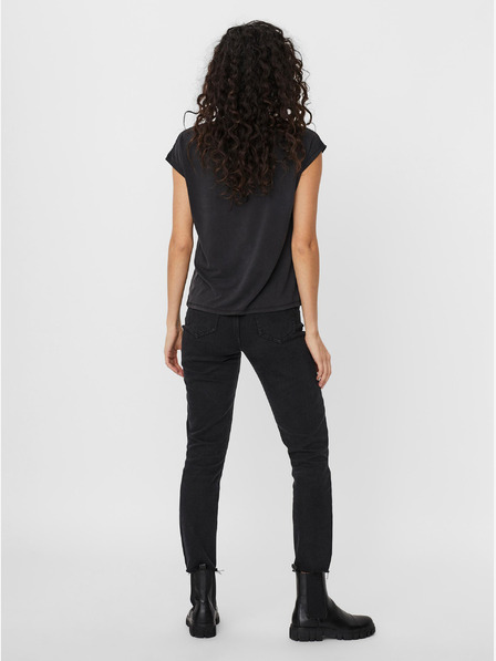 Vero Moda Čierne tričko VERO MODA Filli